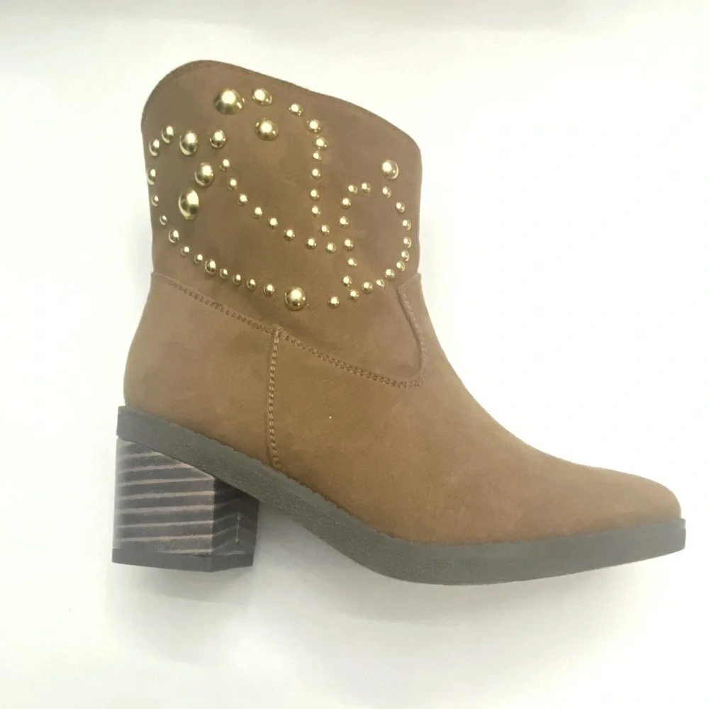 Michael Kors Cowgirl Boots Fawn Desert Color Caramel Size 3 Little Girls - Picture 2 of 9